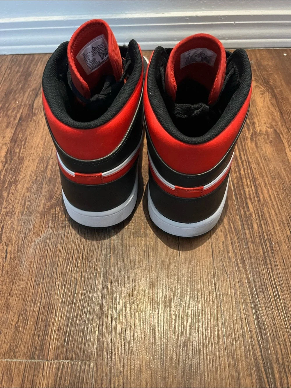Air Jordan Men’s Mid Top Make Sneakers — Red/Black/White